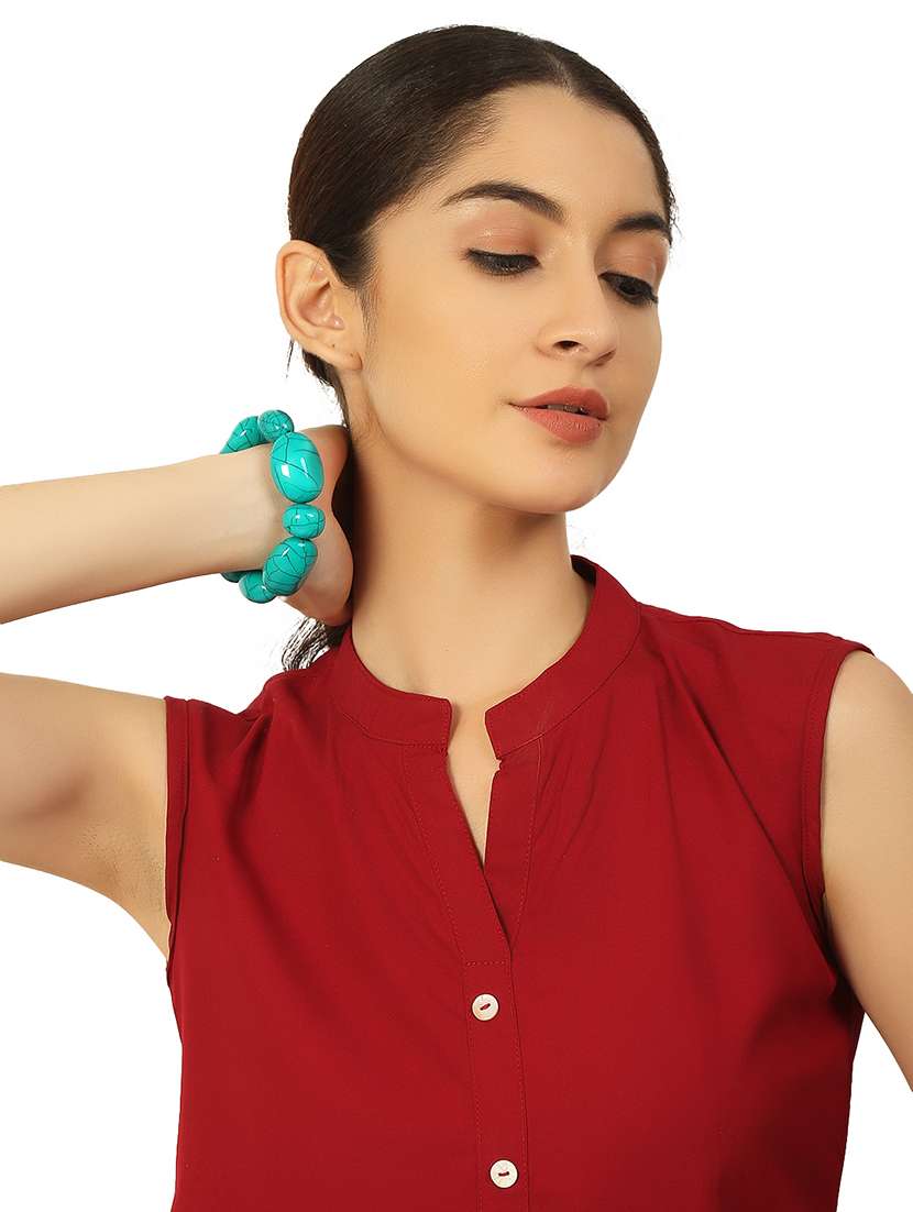 blue plastic bangle bracelets - 20262151 -  Standard Image - 4