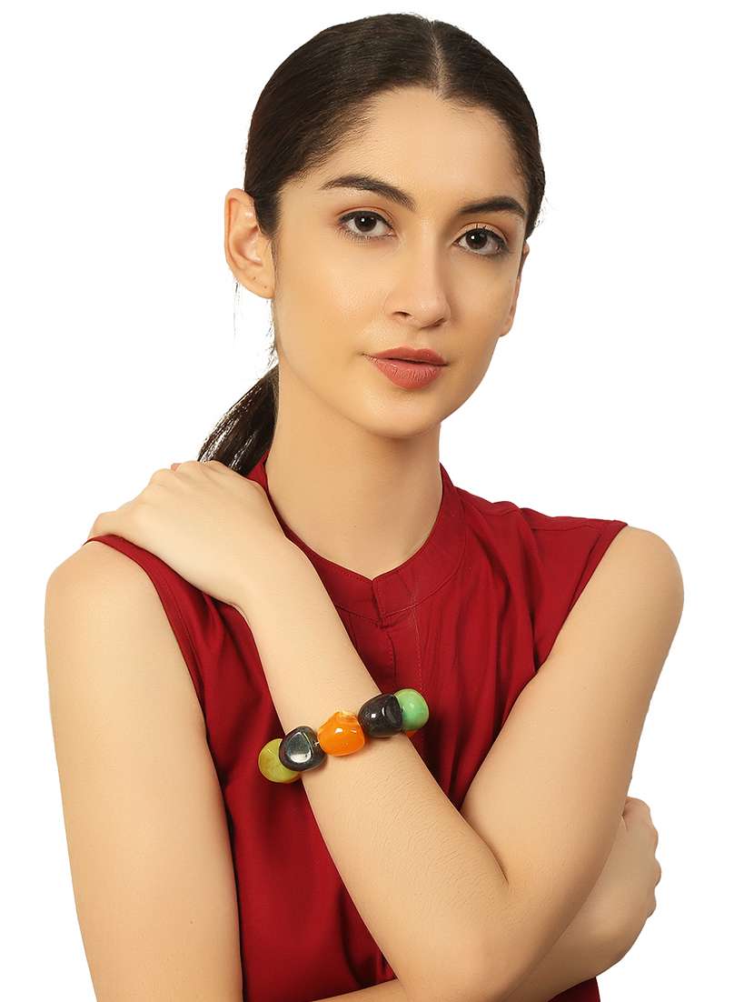 Multi Color Plastic Bangle Bracelets - 20262153 -  Standard Image - 4