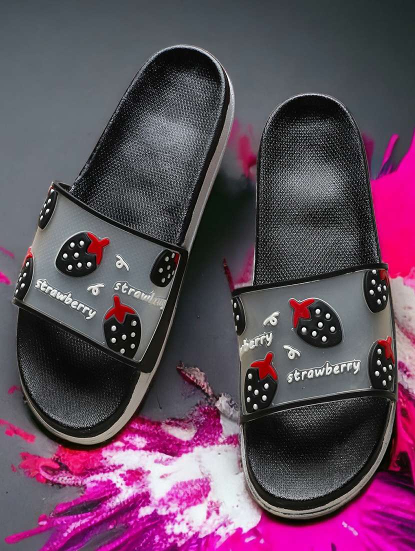 kapyansh transparent quirky slides for women
