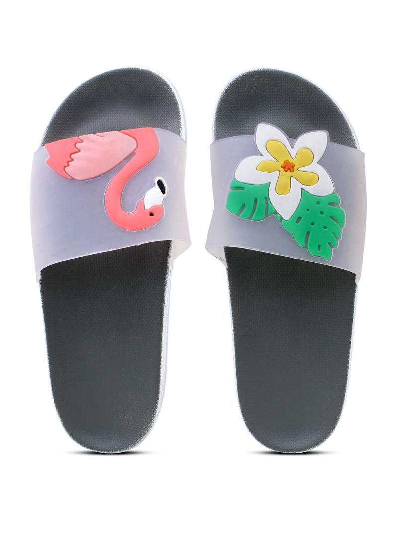 kapyansh transparent quirky slides for women - 20263631 -  Standard Image - 1