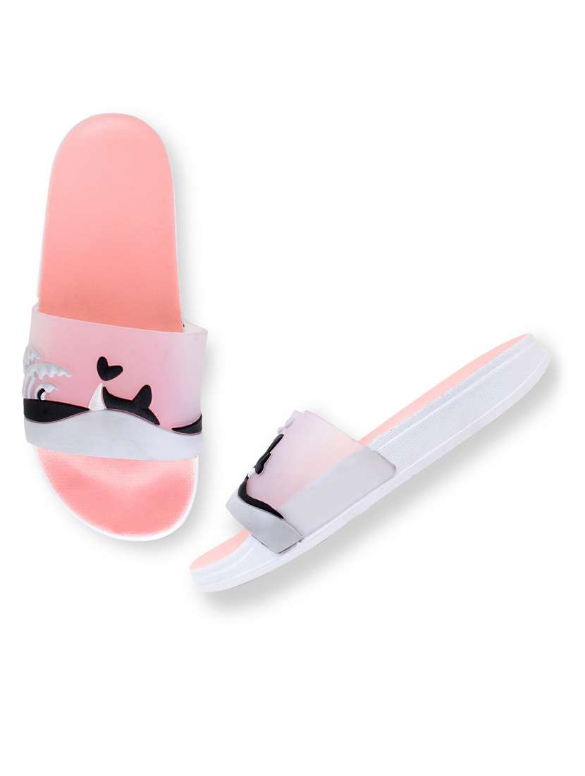 kapyansh transparent quirky slides for women - 20263643 -  Standard Image - 4