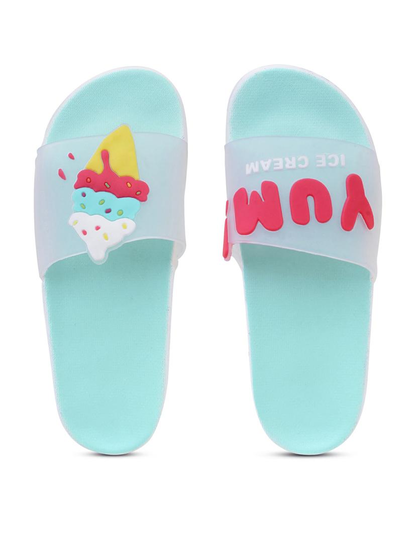kapyansh transparent quirky slides for women - 20263670 -  Standard Image - 1