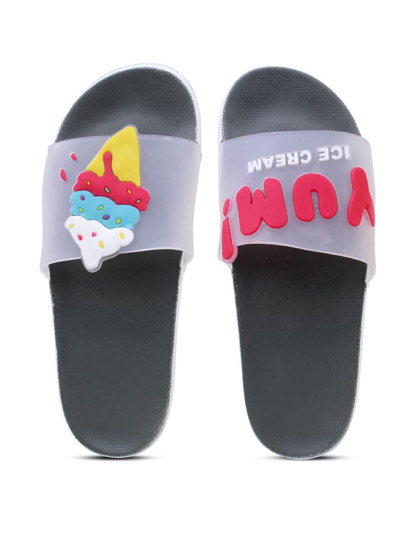 kapyansh transparent quirky slides for women - 20263671 -  Standard Image - 1