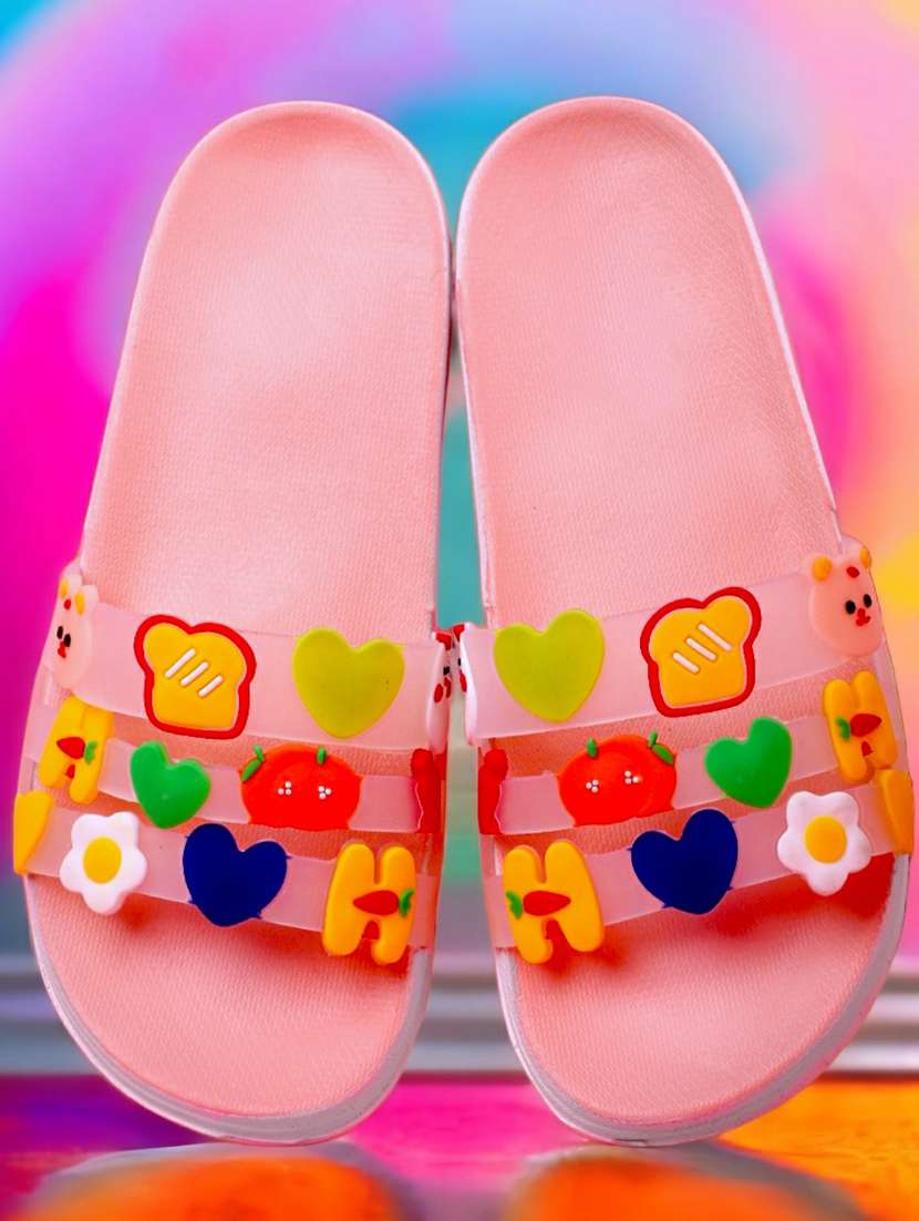 kapyansh transparent quirky slides for women