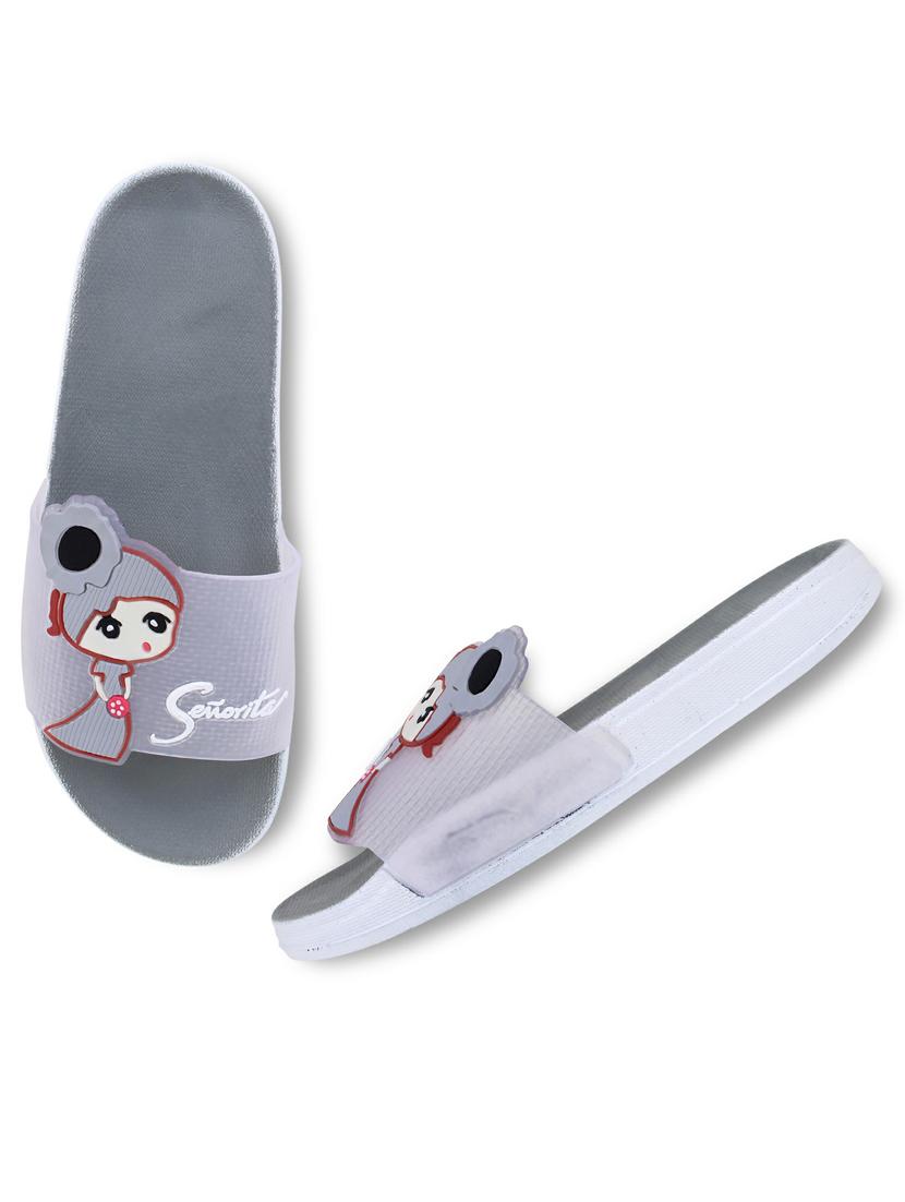 kapyansh transparent quirky slides for women - 20263689 - Standard Image - 4