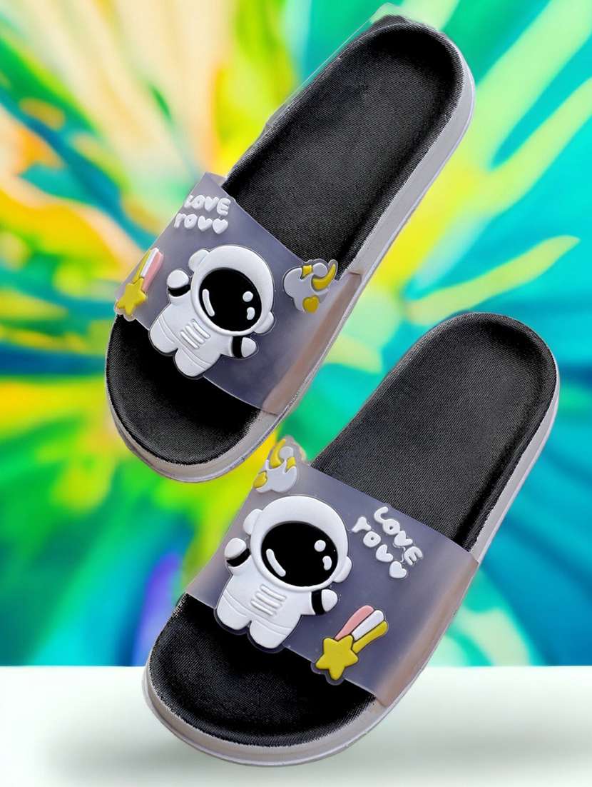 kapyansh transparent quirky slides for women