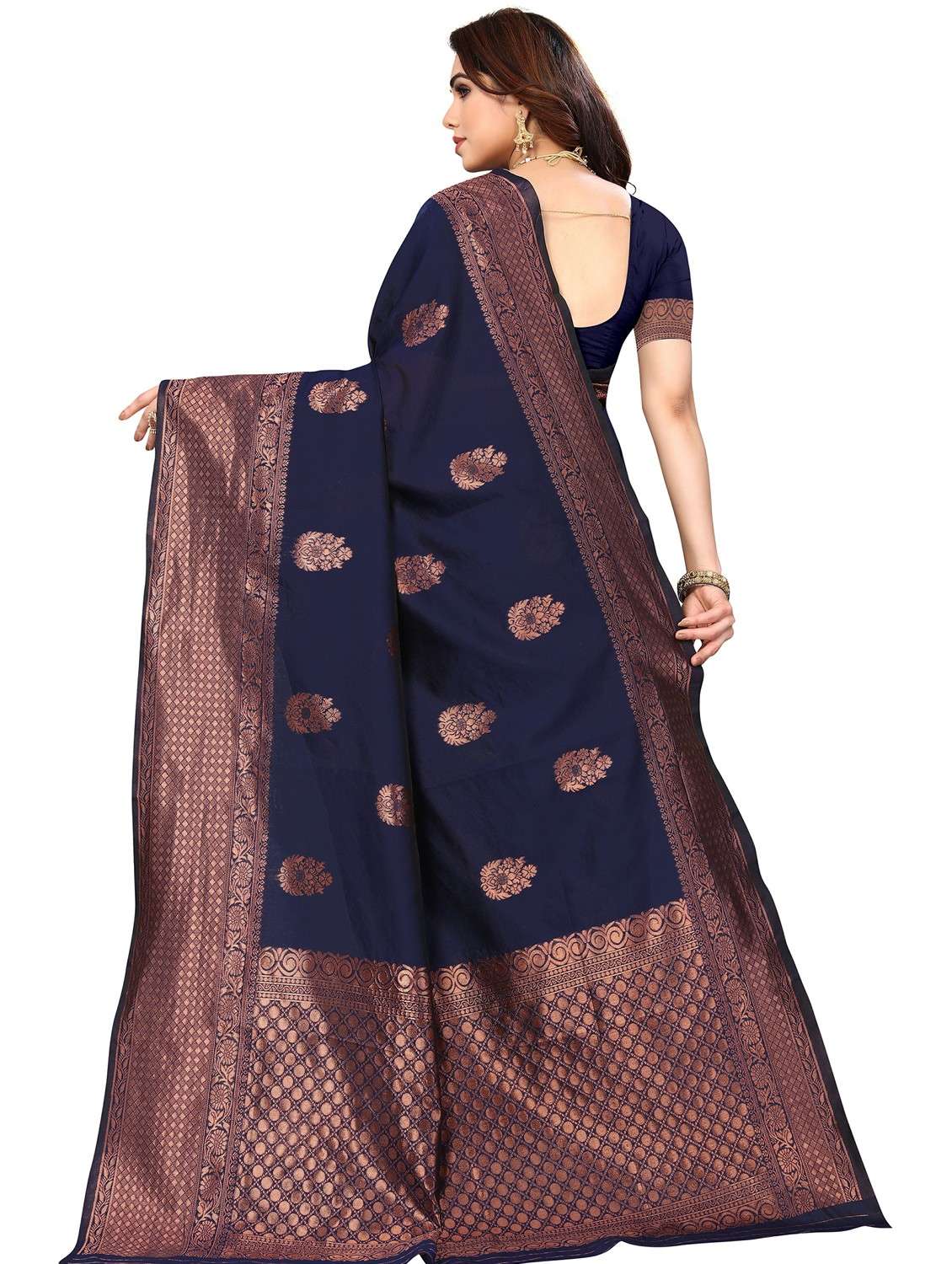 women's banarasi saree with blouse - 20264477 - Standard Image - 1