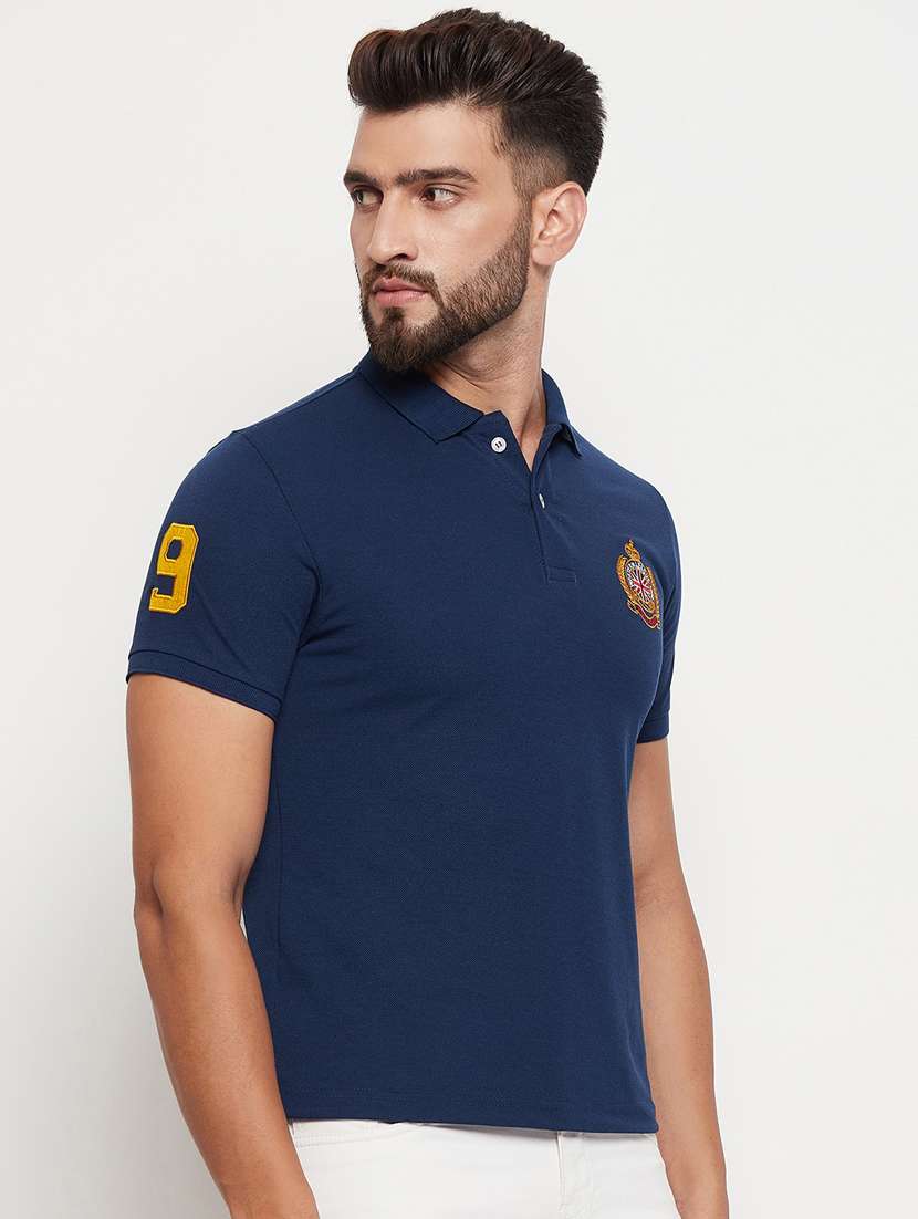 men placement print short sleeve t-shirt