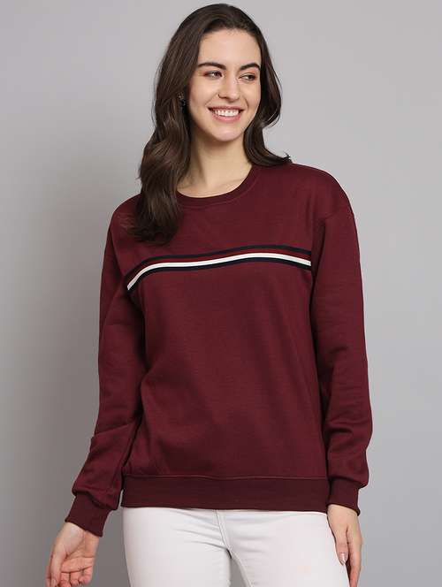 women's chest print sweatshirt - 20266617 - Standard Image - 0
