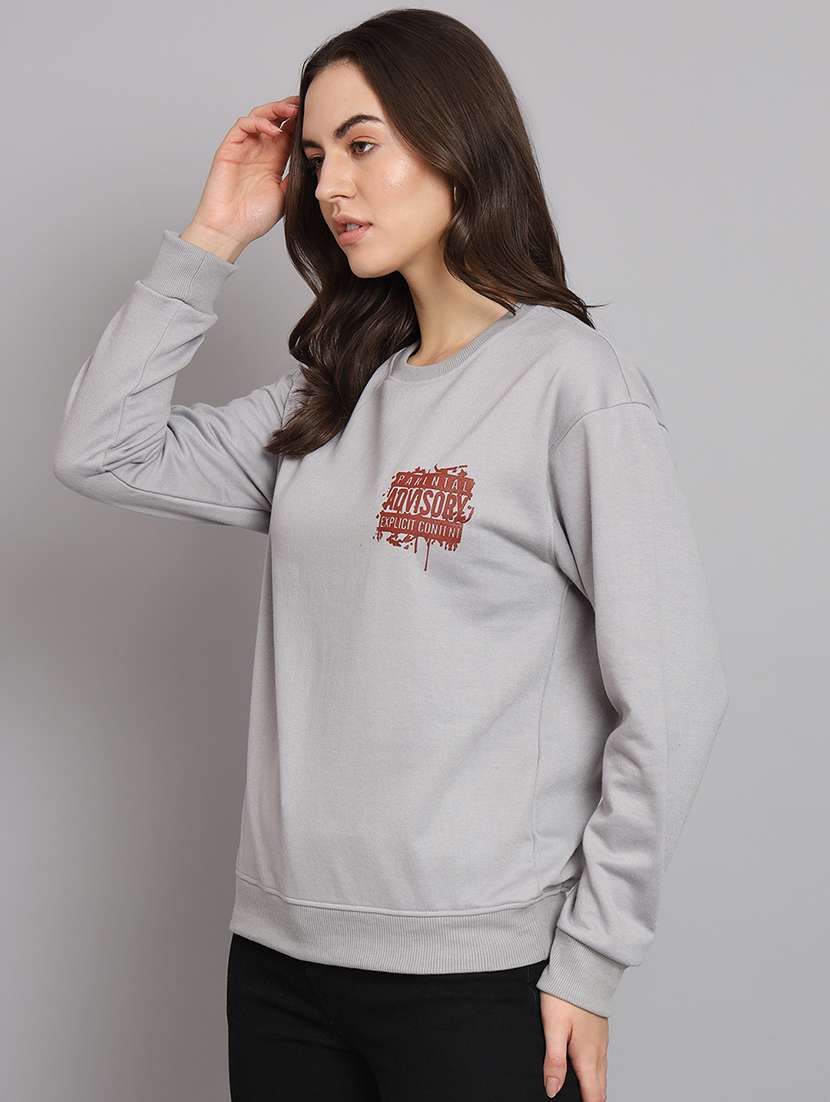 women's placement print sweatshirt - 20266621 -  Standard Image - 1