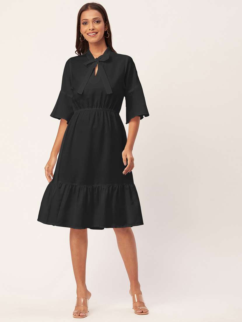 women's tiered dress solid dress - 20267513 -  Zoom Image - 0