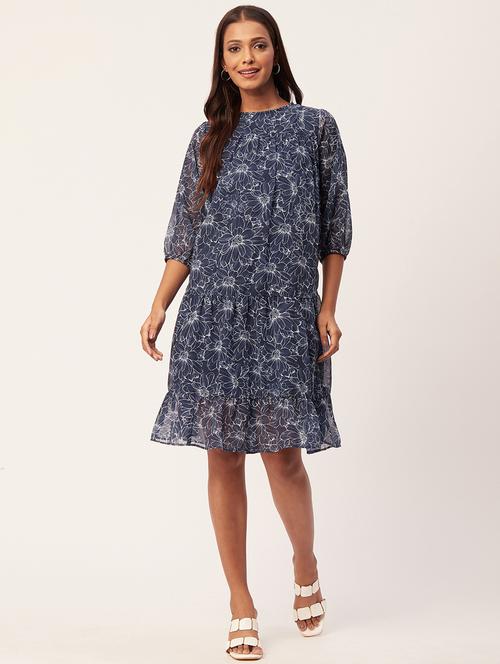 women's tiered dress floral dress - 20267518 - Standard Image - 0