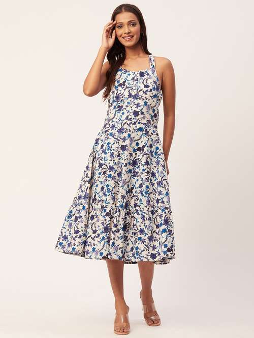 women's fit & flare floral dress - 20267525 -  Standard Image - 0