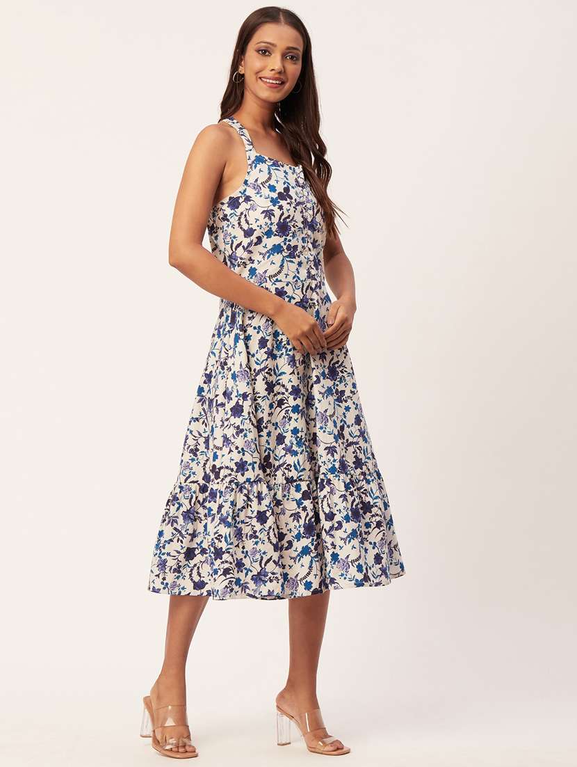 women's fit & flare floral dress - 20267525 -  Standard Image - 1