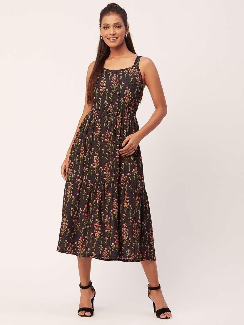 women's fit & flare floral dress
