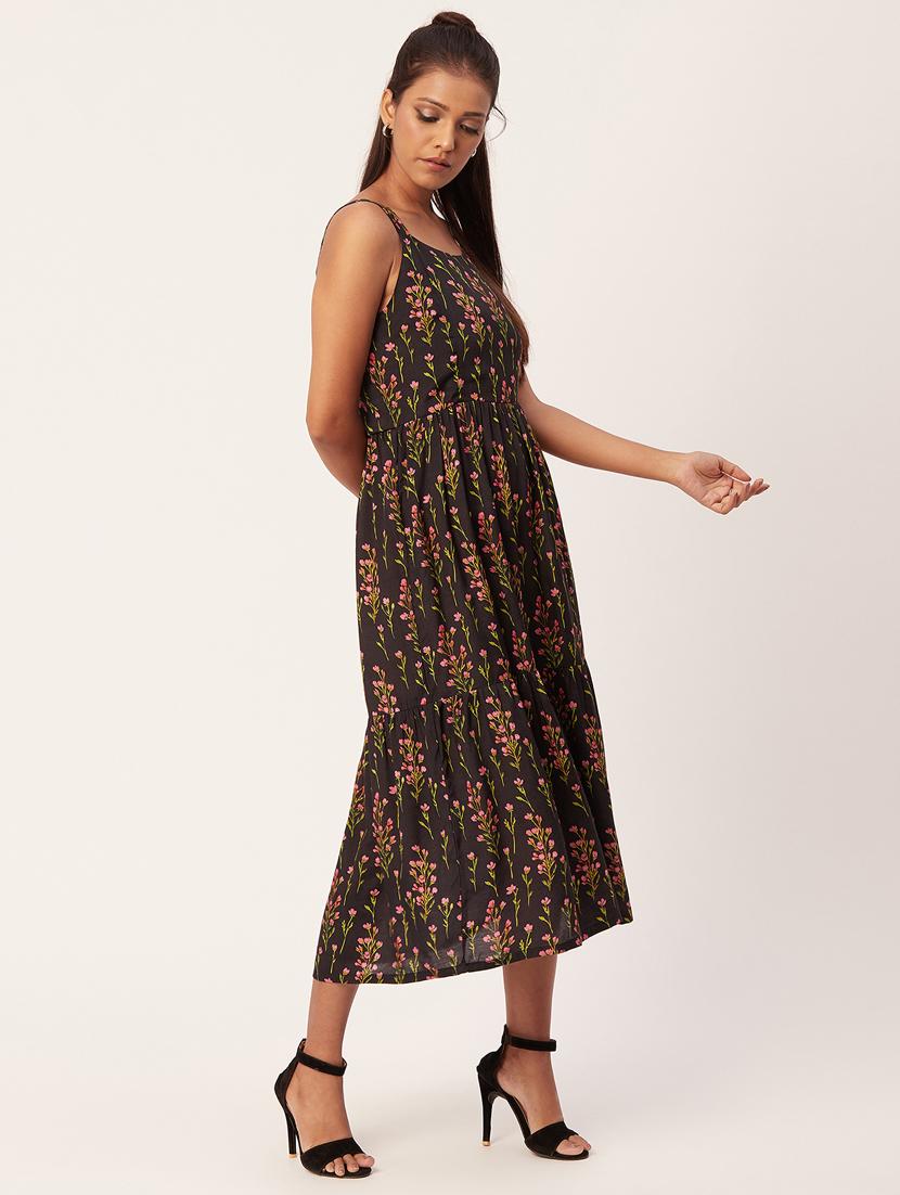 women's fit & flare floral dress - 20267528 -  Standard Image - 1