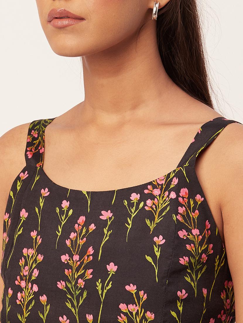 women's fit & flare floral dress - 20267528 - Standard Image - 4