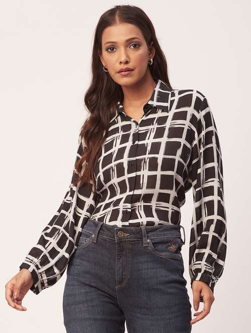 women's straight collared top - 20271558 -  Standard Image - 0