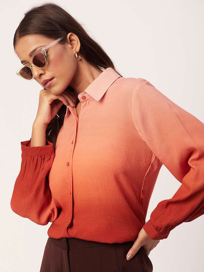 women's straight collared top - 20271560 - Standard Image - 4