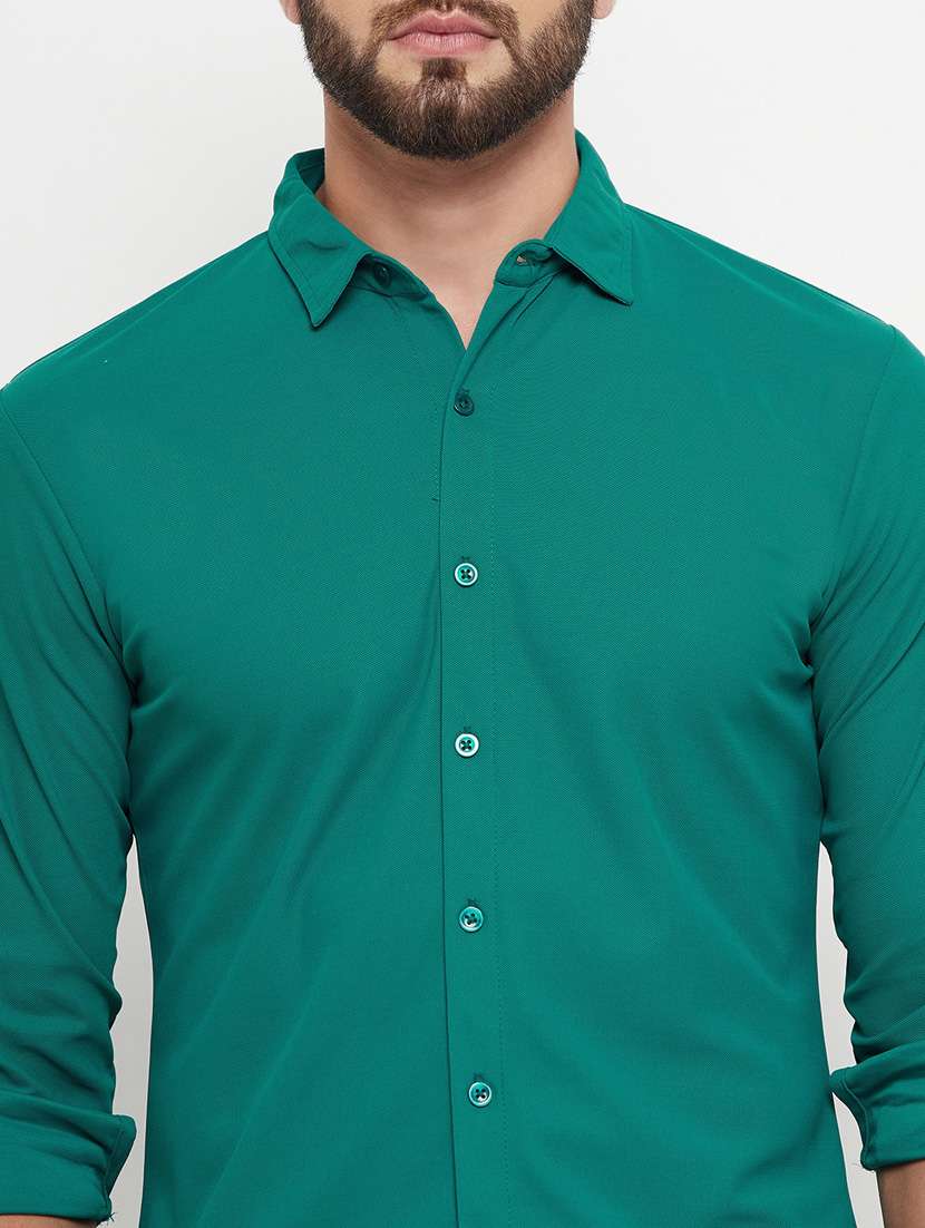 mens solid casual shirt - 20271725 -  Standard Image - 4