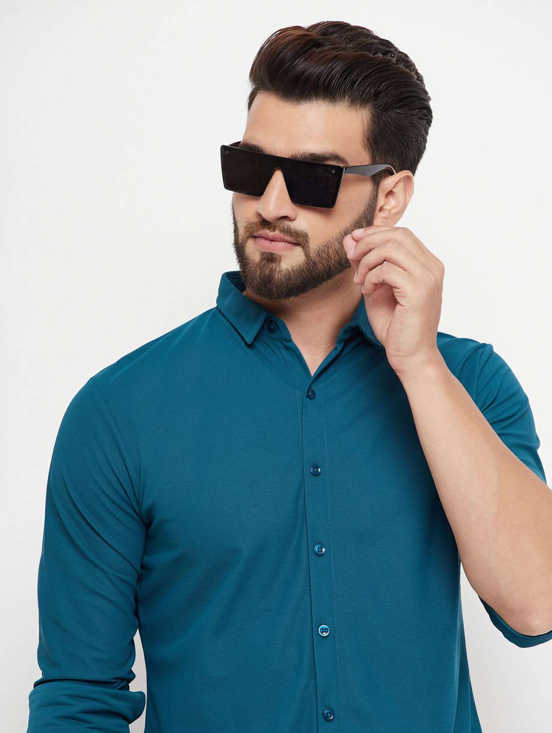 mens solid casual shirt - 20271727 -  Standard Image - 1