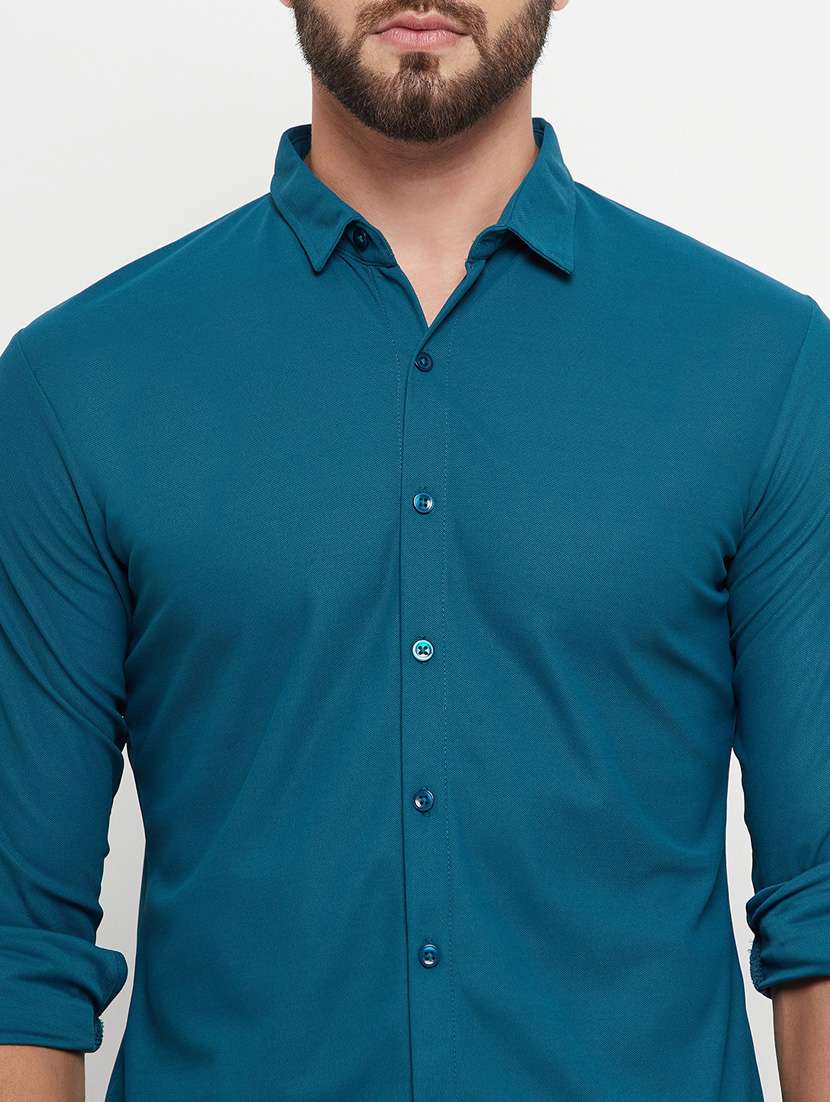 mens solid casual shirt - 20271727 -  Standard Image - 4