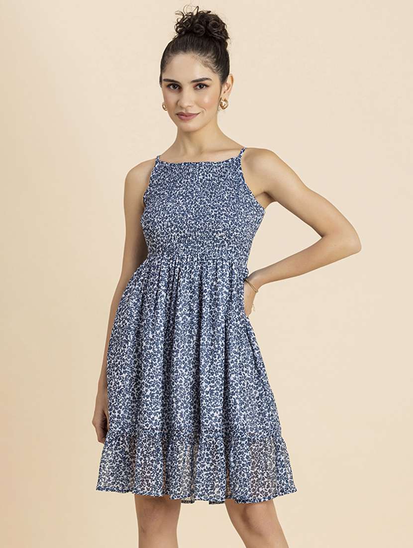 women's fit & flare floral dress