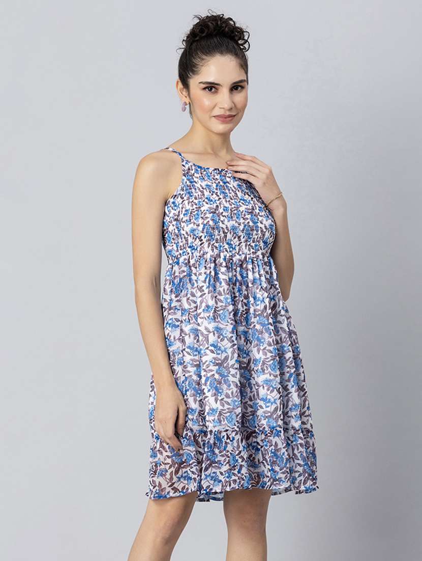 women's fit & flare floral dress - 20271736 -  Standard Image - 1