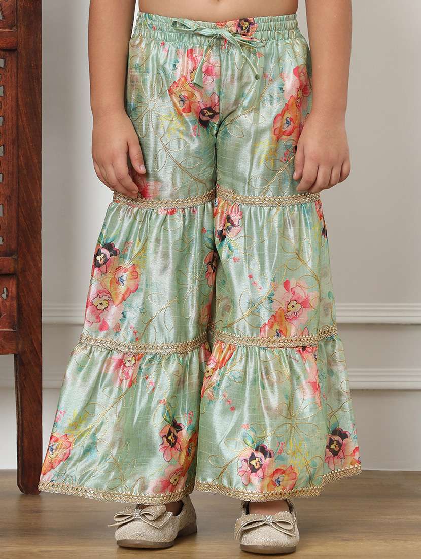 girl floral print kurta sharara set - 20271950 -  Standard Image - 4