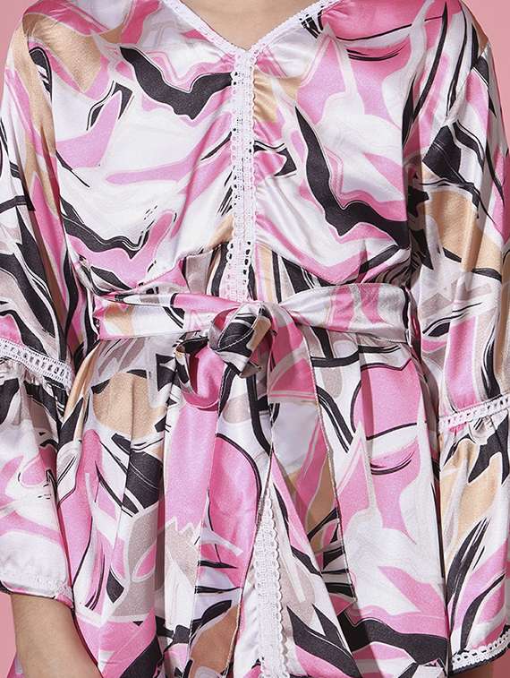 girls pink long sleeve co-ord set - 20272019 - Standard Image - 4