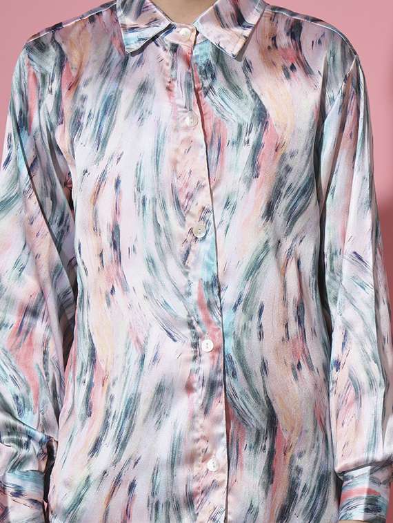 girls abstract print top & palazzo set - 20272023 - Standard Image - 4