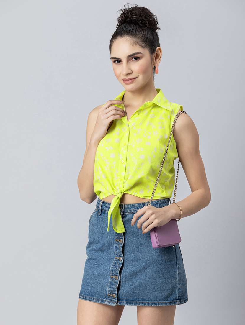 women's straight collared top - 20272039 -  Standard Image - 1