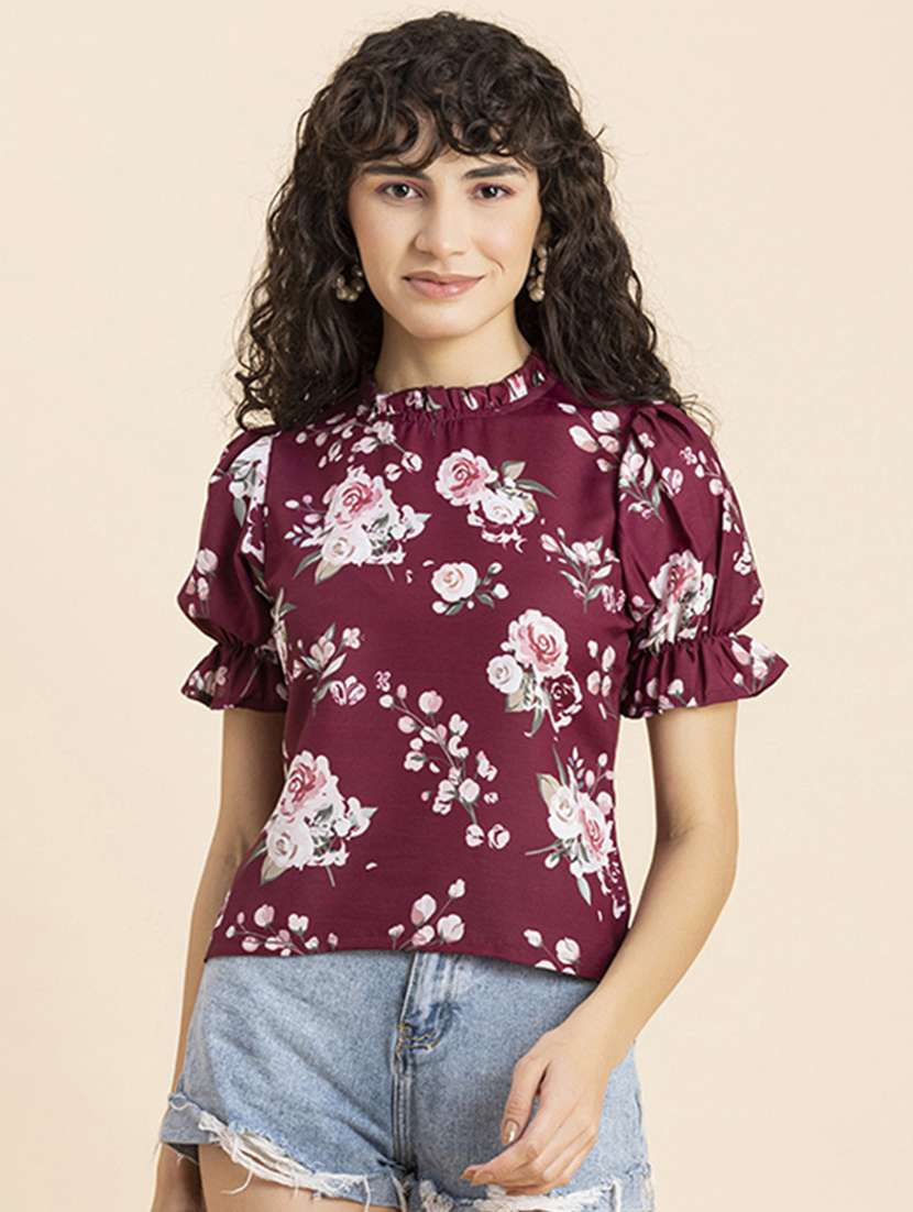 women's straight mock neck top - 20272050 -  Standard Image - 1