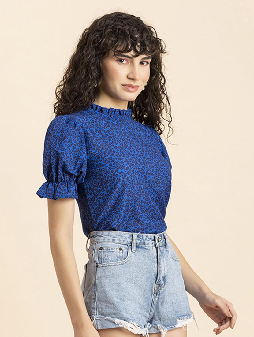 women's straight round neck top - 20272053 - Standard Image - 1