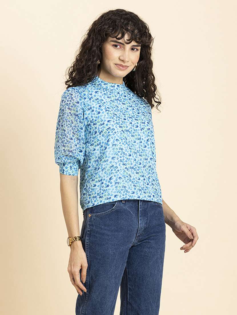 women's straight round neck top - 20272057 -  Standard Image - 1