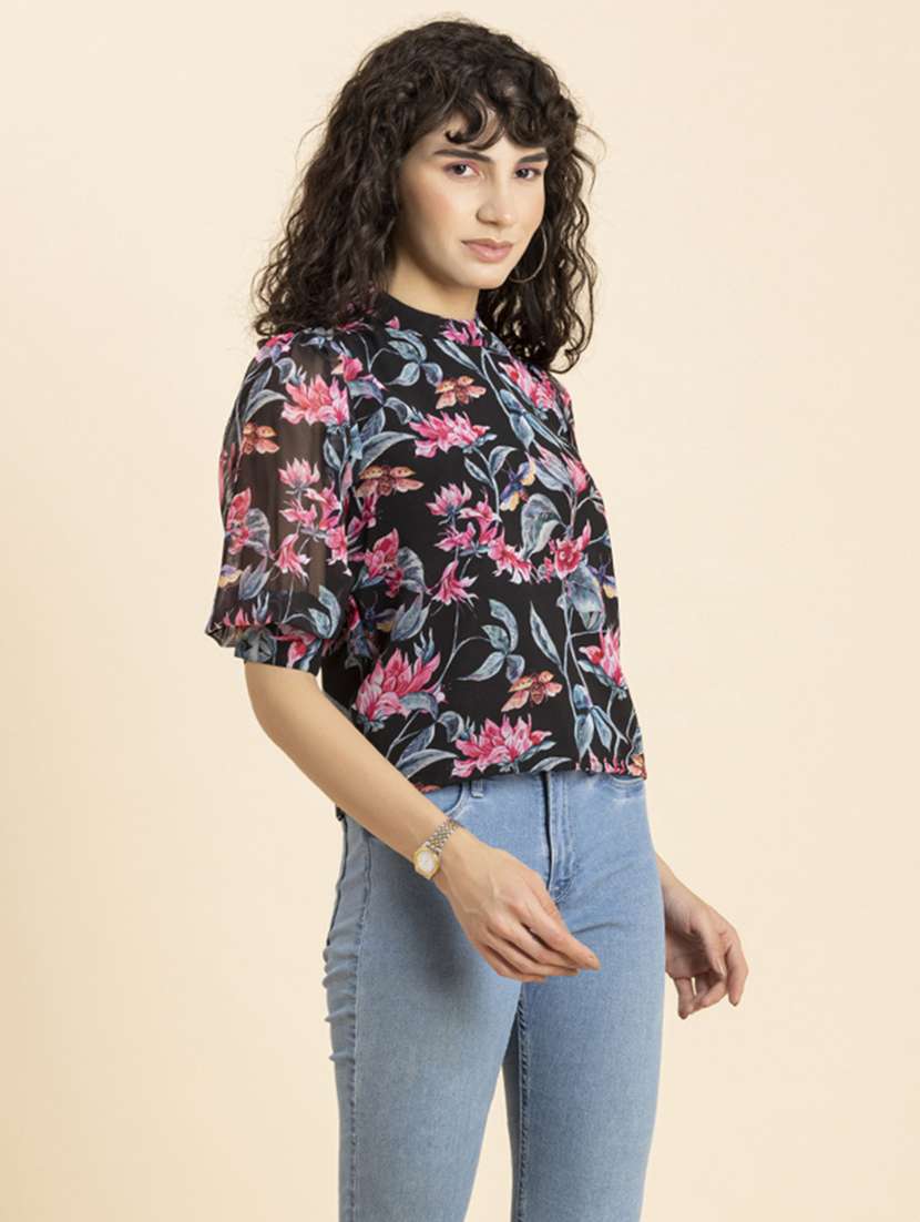 women's straight crew neck top - 20272059 -  Standard Image - 1