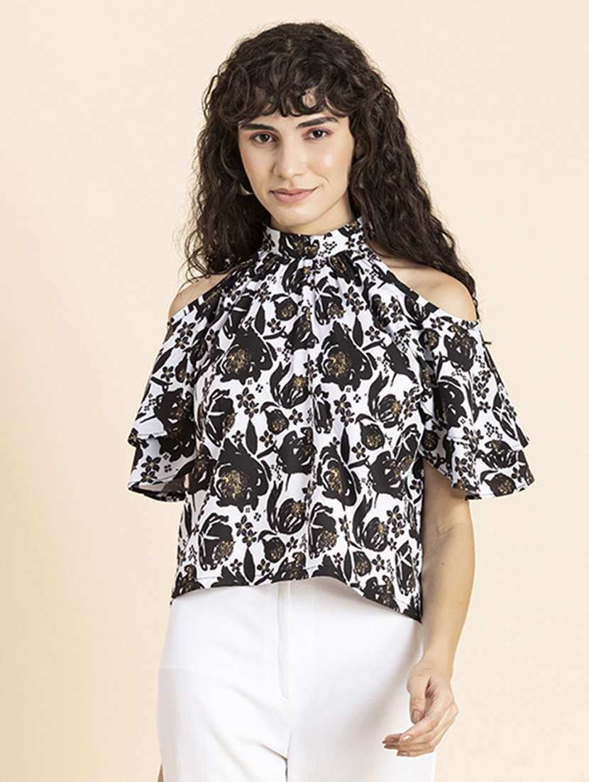 women's straight halter neck top