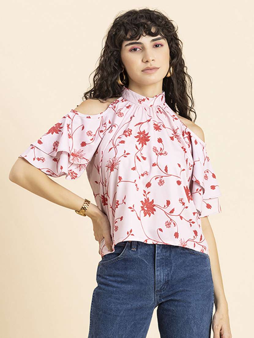 women's crop halter neck top