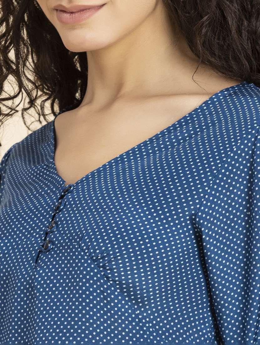 women's peplum v neck top - 20272080 -  Standard Image - 4