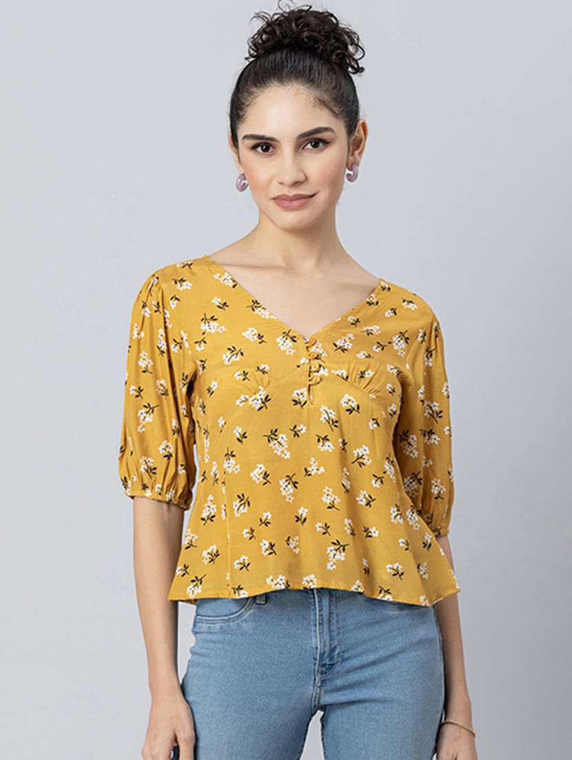 women's a line v neck top