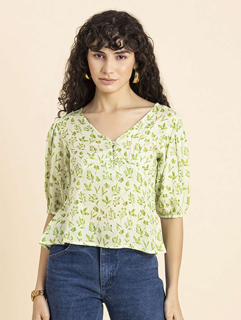 women's peplum v neck top