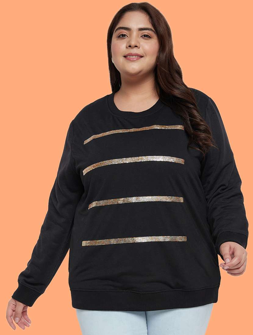 women's striped sweatshirt