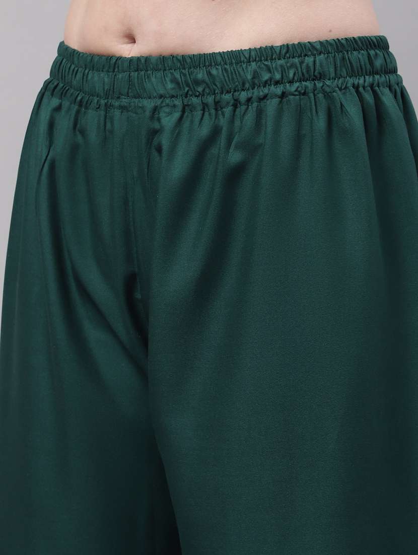 pack of 2 solid flared palazzo - 20273195 - Standard Image - 4
