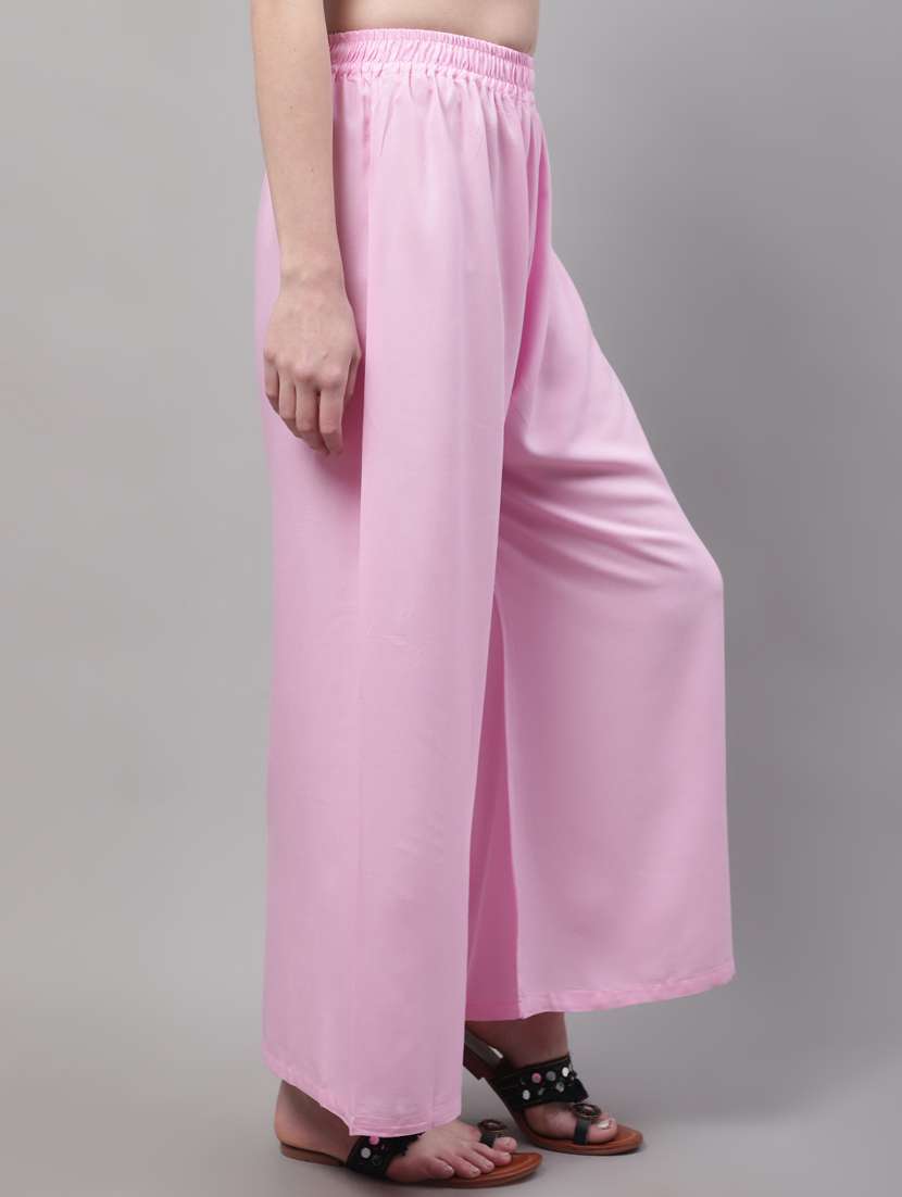 pack of 2 solid flared palazzo - 20273247 -  Standard Image - 1