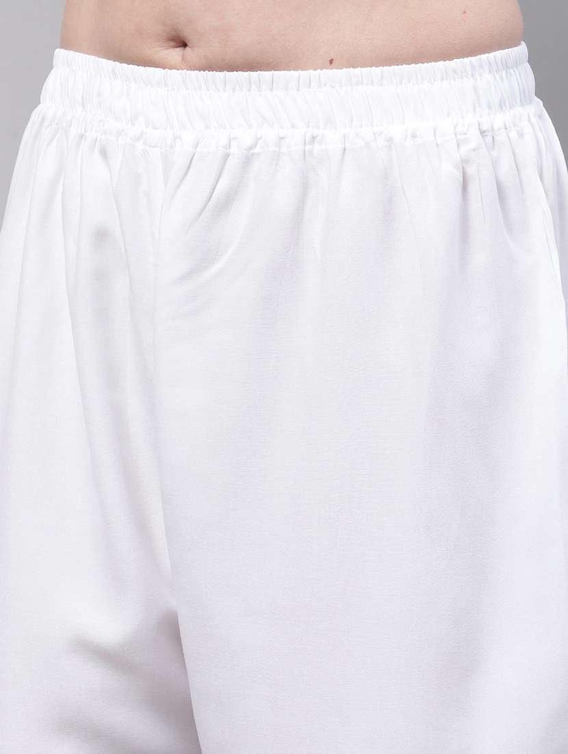 pack of 2 solid flared palazzo - 20273282 -  Standard Image - 4