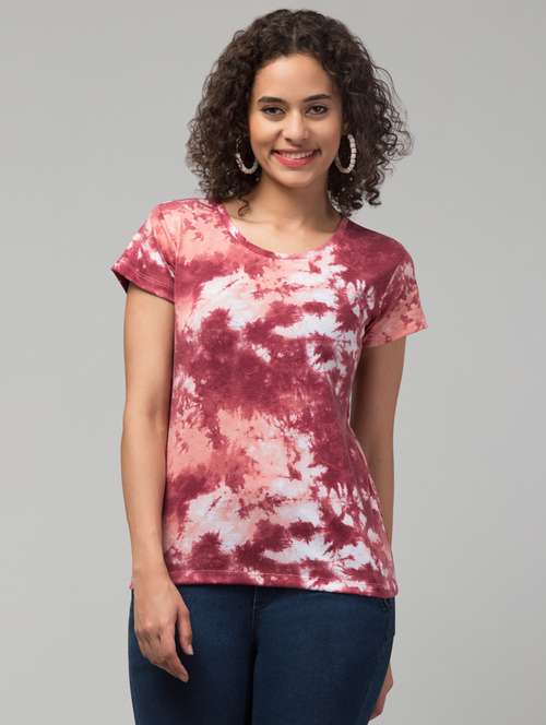 women's all over print round neck t-shirt - 20273292 -  Standard Image - 0