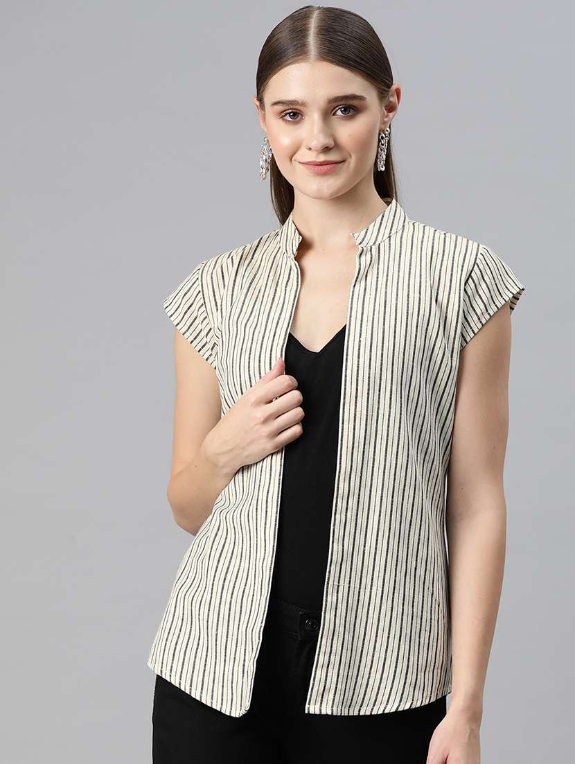 off white cotton shrug