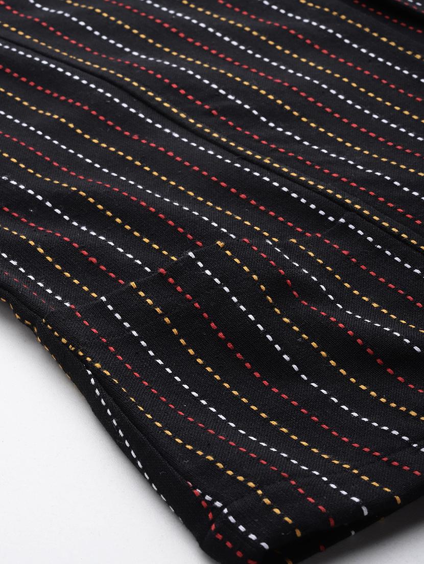 black striped puff sleeves balzer - 20273764 - Standard Image - 4