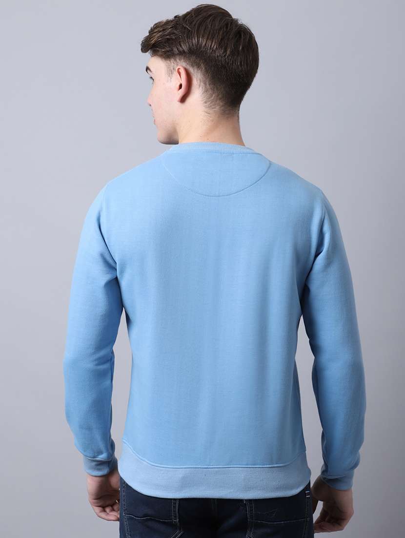 men's solid crew neck full sleeve sweatshirt - 20274846 -  Standard Image - 1