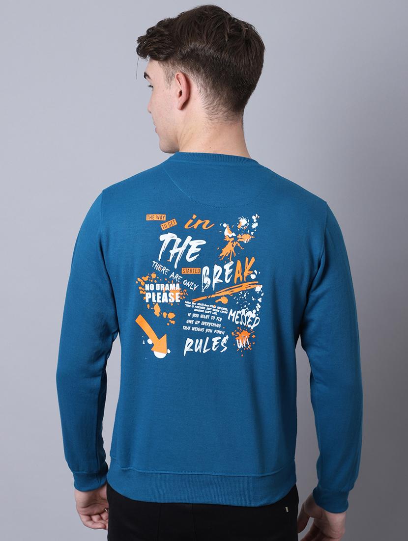 mens placement print sweatshirt - 20274883 - Standard Image - 1